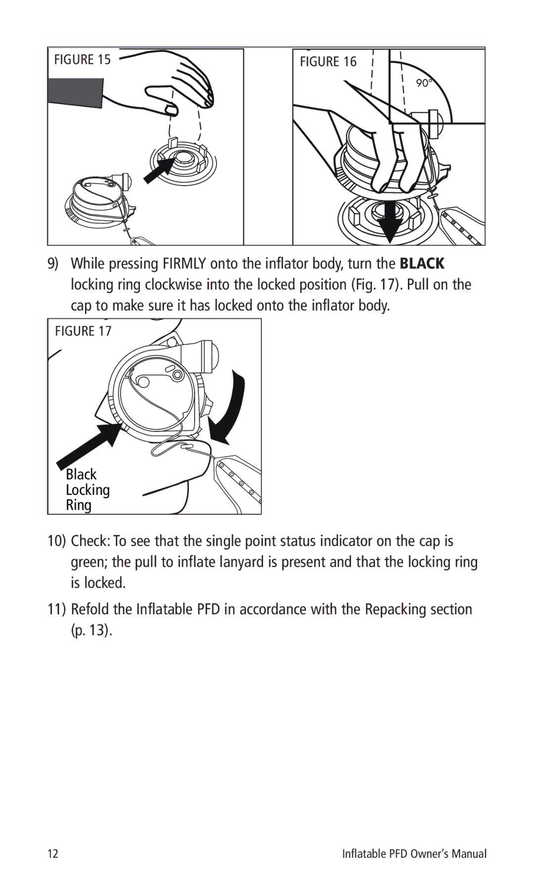 Mustang Survival MD3184, MD3183 manual Black, Ring 