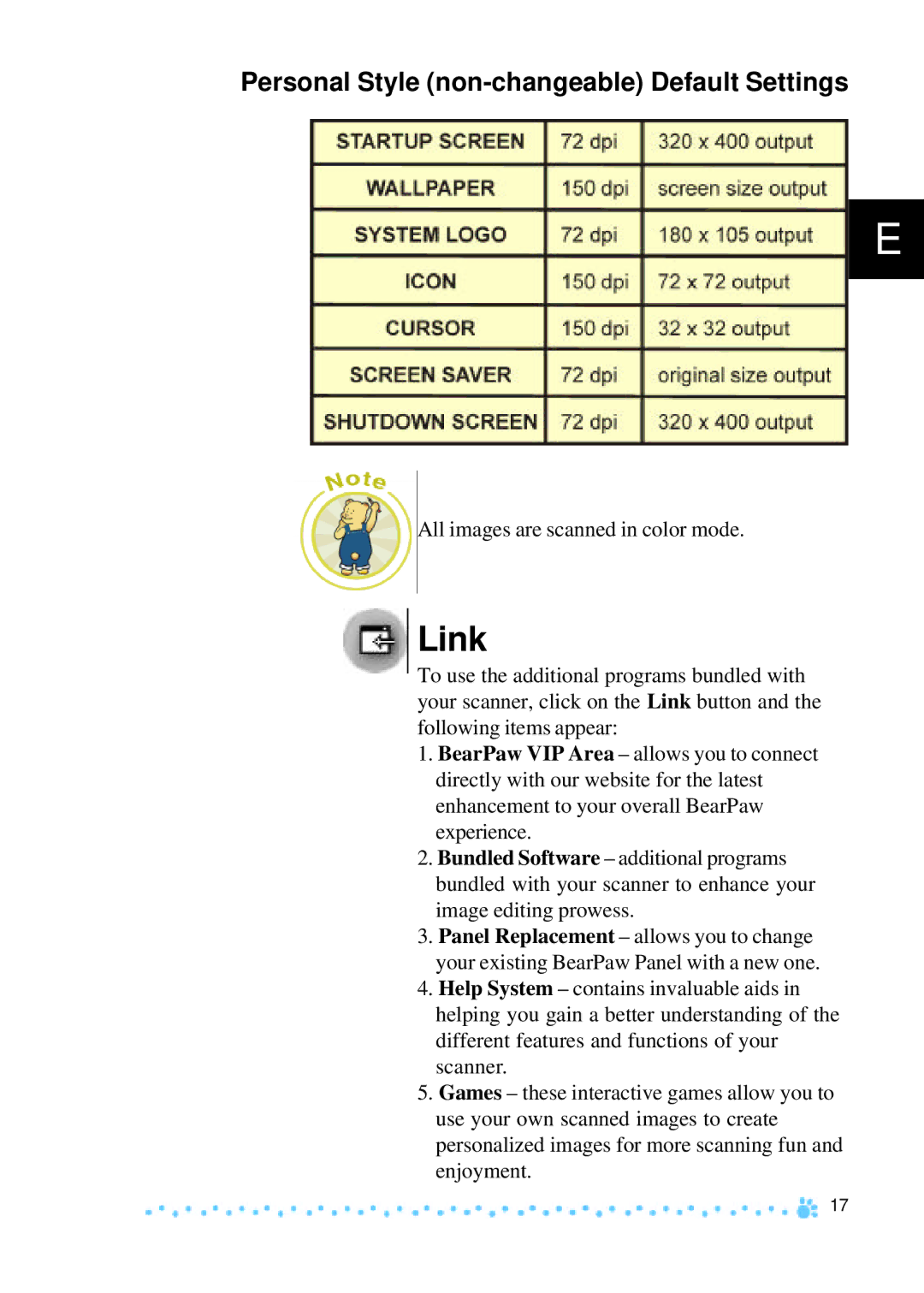 Mustek 1200 manual Link 