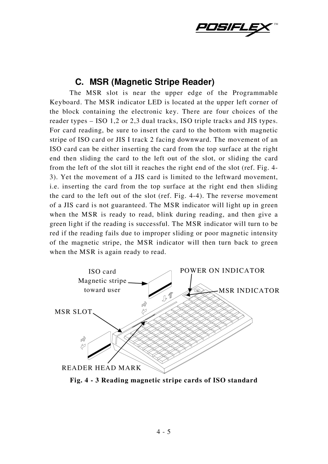 Mustek KB3100 user manual MSR Magnetic Stripe Reader 