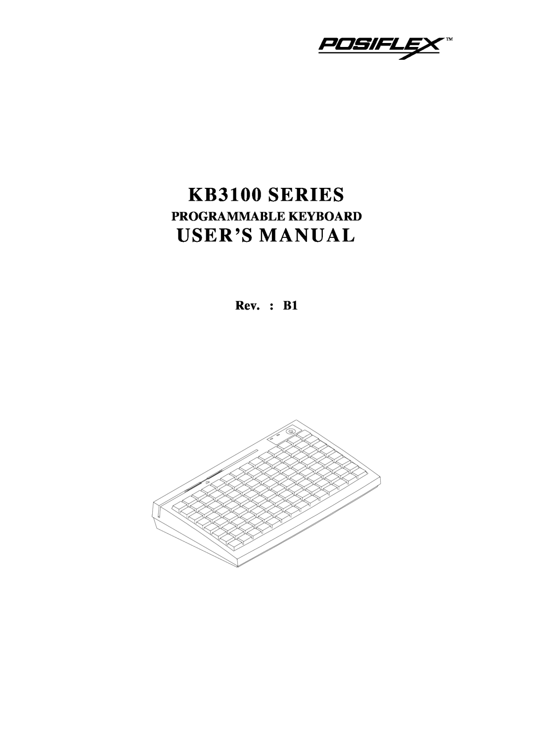 Mustek user manual KB3100 SERIES, User’S Manual, Programmable Keyboard, Rev. B1 