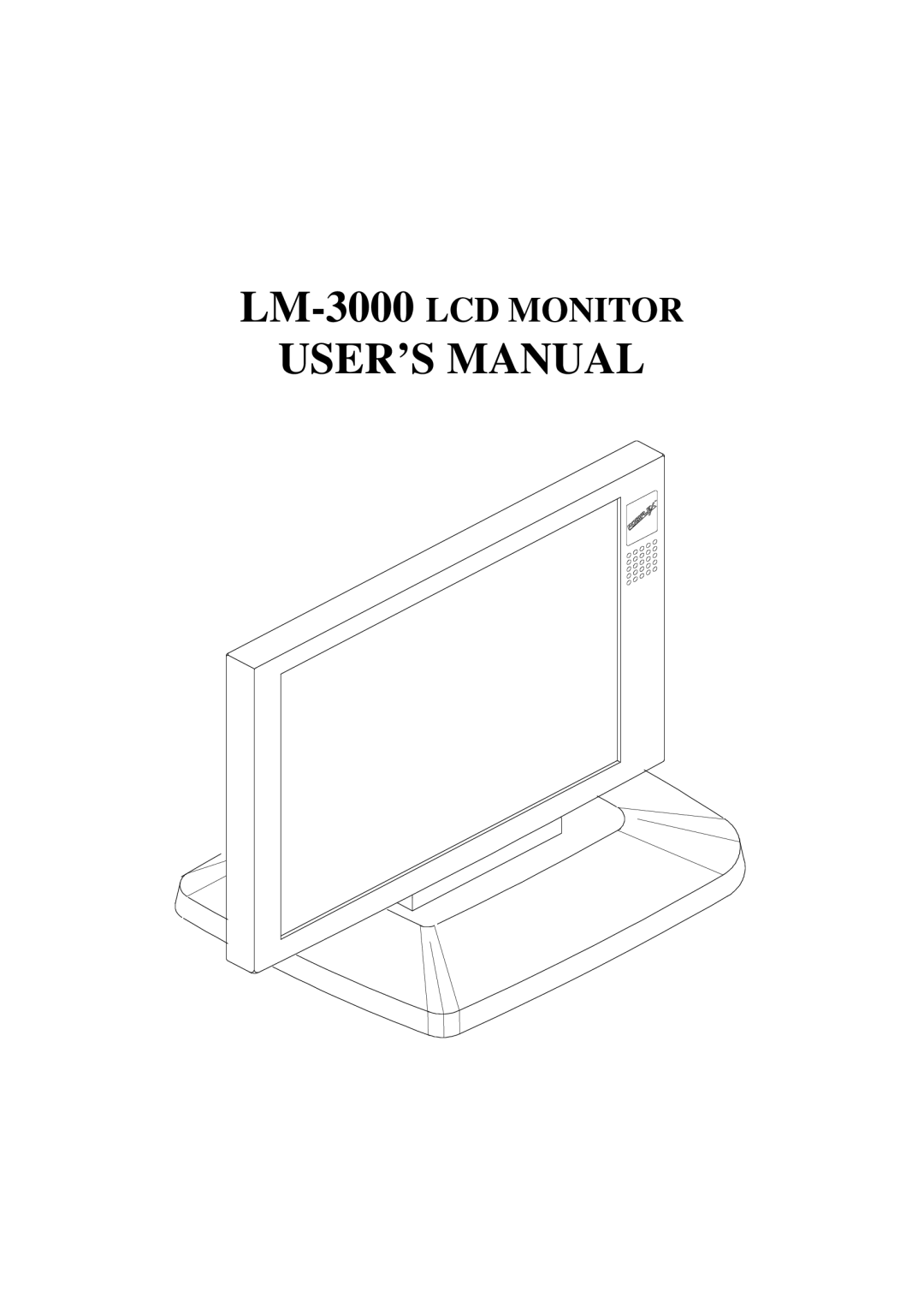 Mustek LM-3000 user manual USER’S Manual 