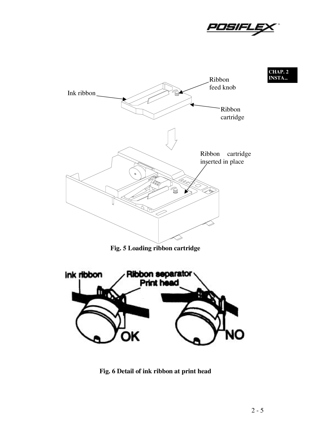 Mustek PP3000 manual Loading ribbon cartridge 