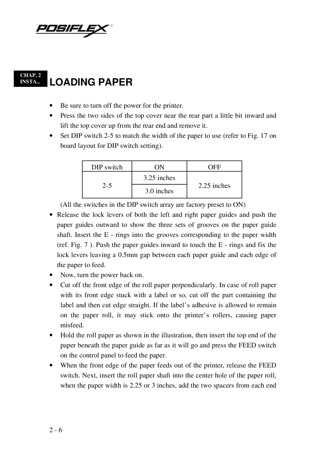 Mustek PP3000 manual Loading Paper, Off 