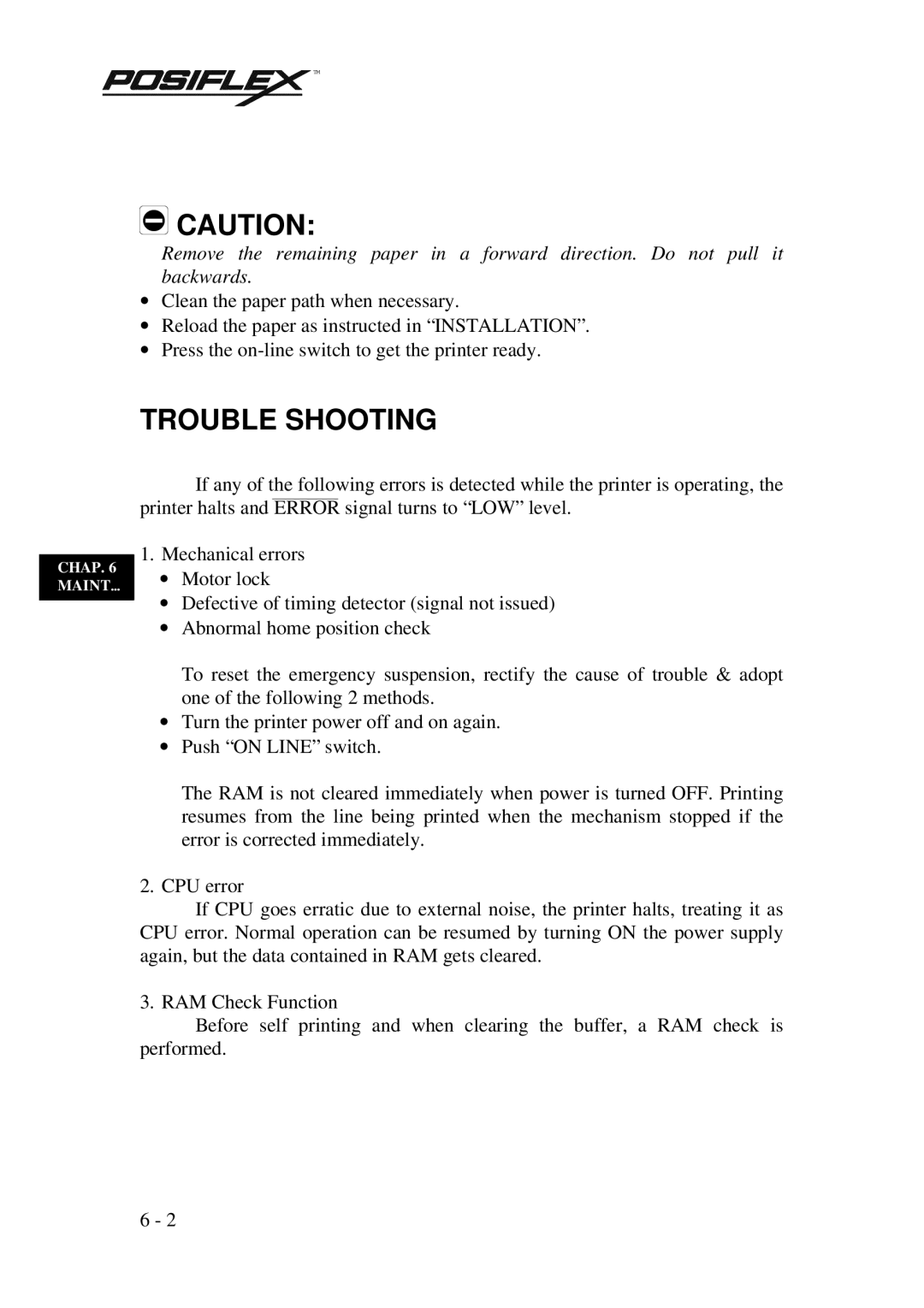 Mustek PP3000 manual Trouble Shooting 