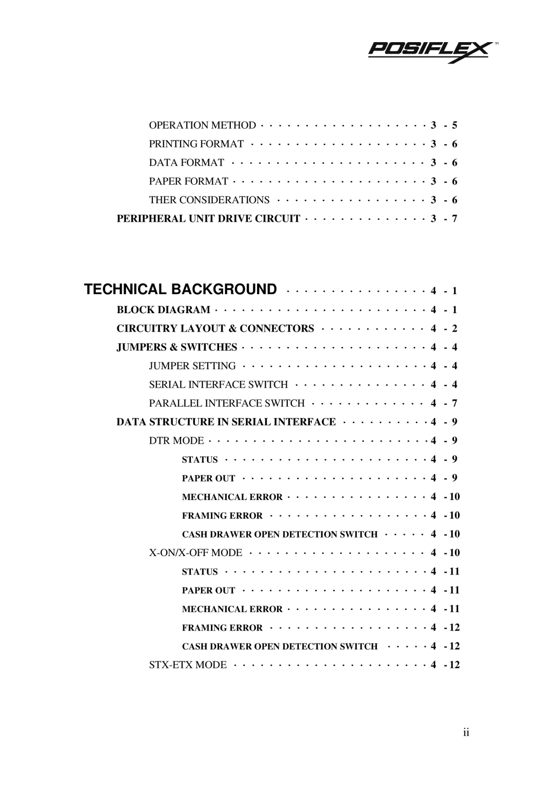 Mustek PP3000 manual Data Structure in Serial Interface · · · · · · · · · · 