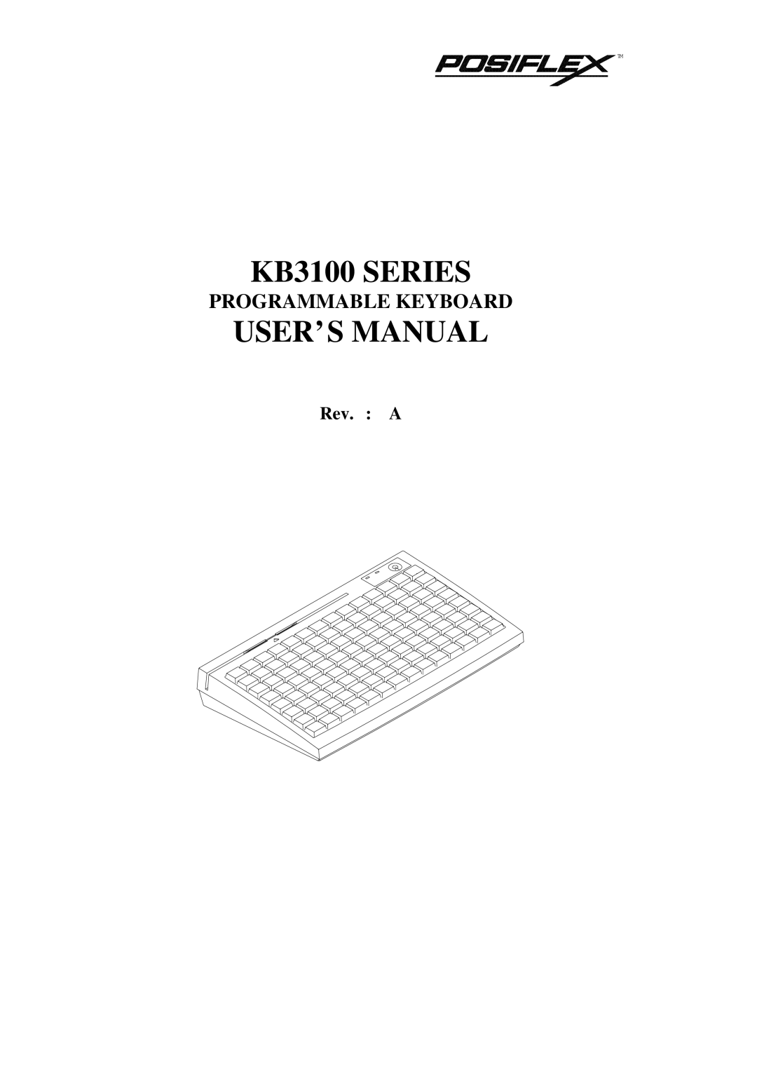 Mustek TM KB3100 user manual KB3100 Series 