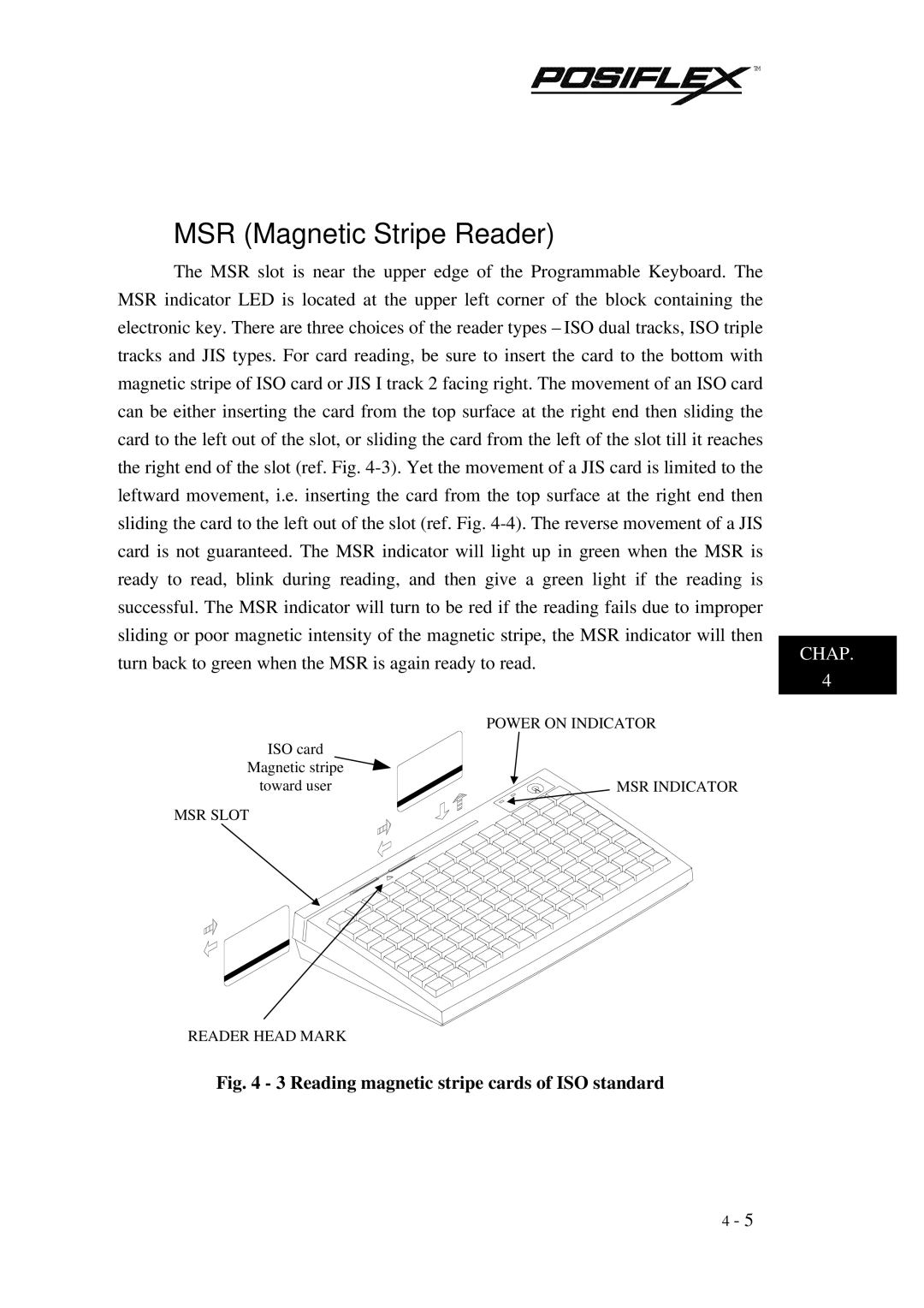 Mustek TM KB3100 user manual MSR Magnetic Stripe Reader 