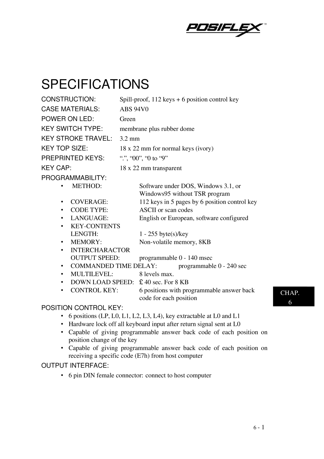 Mustek TM KB3100 user manual Specifications, Programmability 