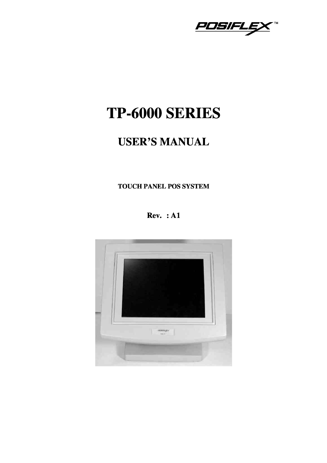 Mustek user manual TP-6000 SERIES, User’S Manual, Rev. A1 