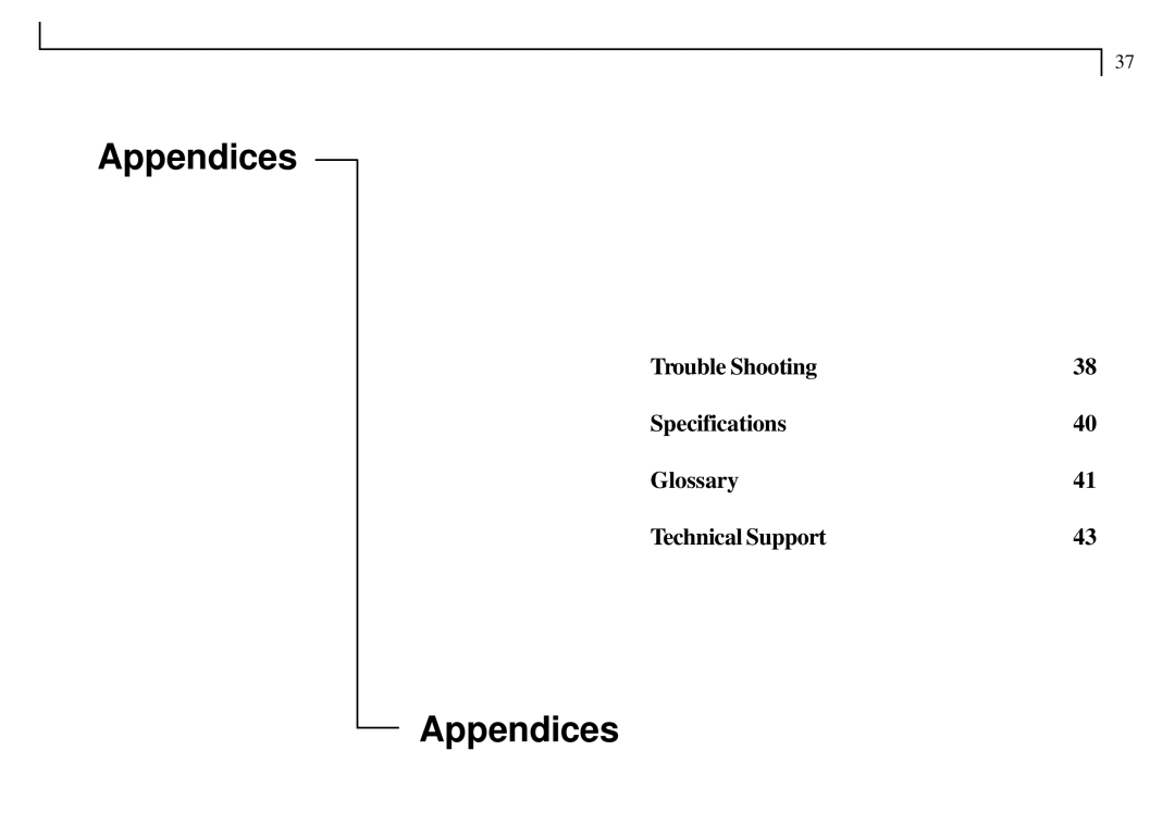 Mustek VDC-300 user manual Appendices 