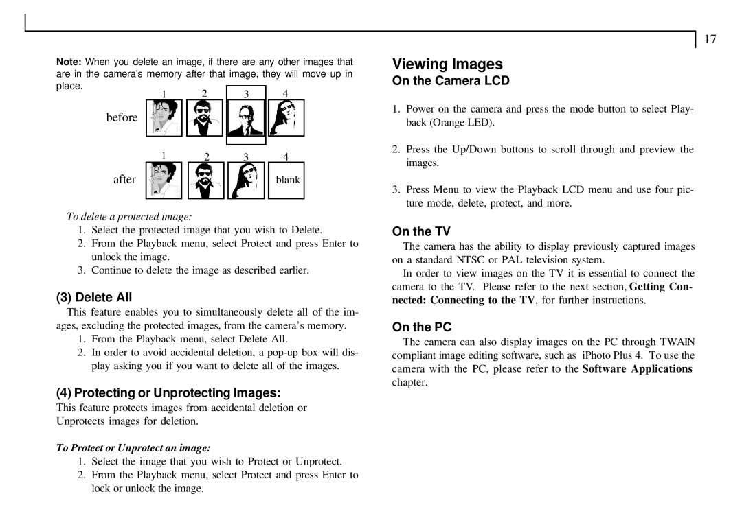 Mustek VDC-300 user manual Viewing Images 