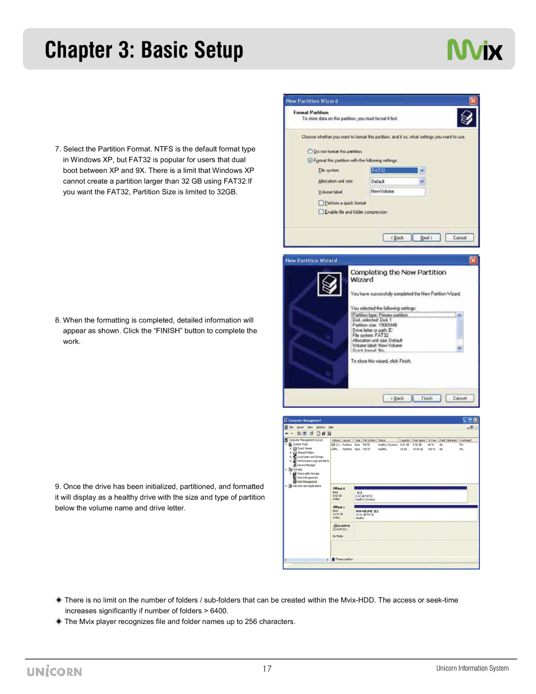 Mvix MX-760HD manual Basic Setup 