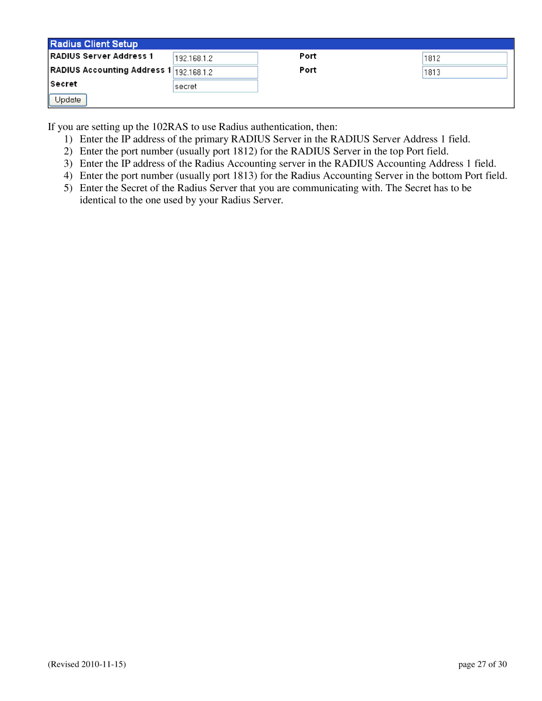 N-Tron 102RAS user manual Revised 