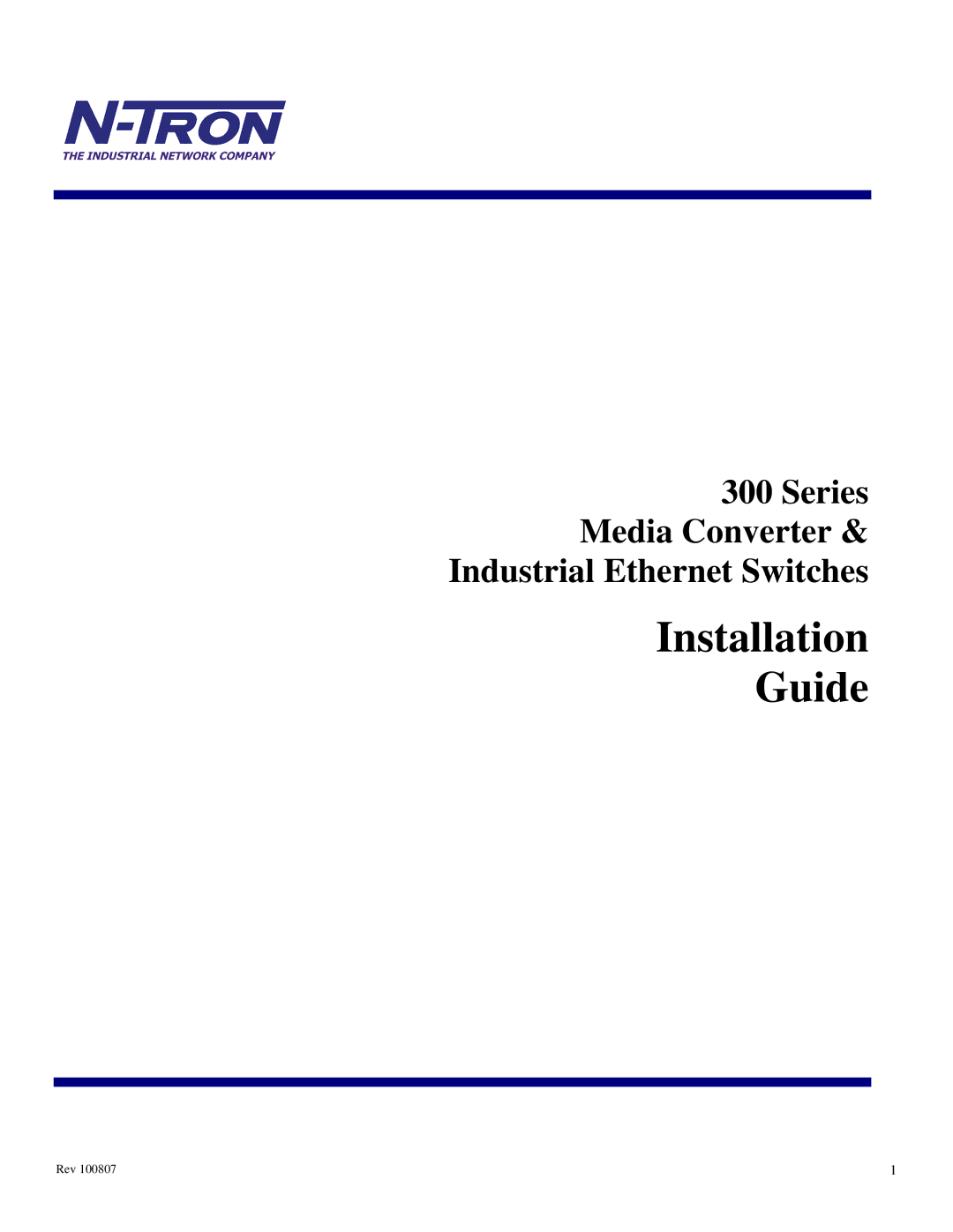 N-Tron 300 Series manual Installation Guide 