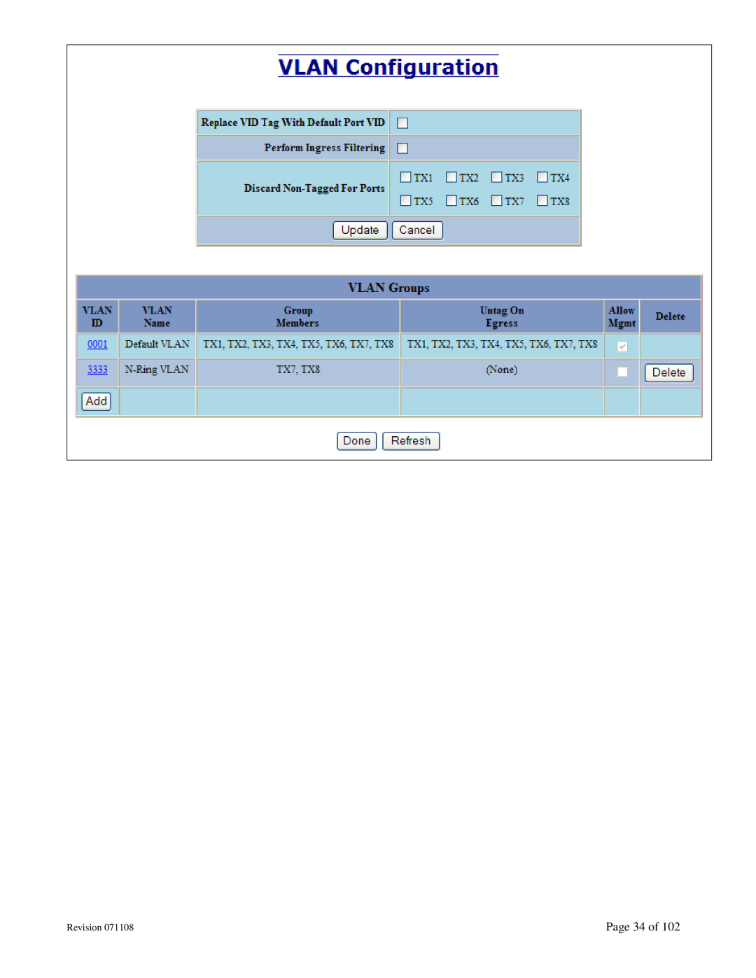 N-Tron 708M12 user manual Revision 