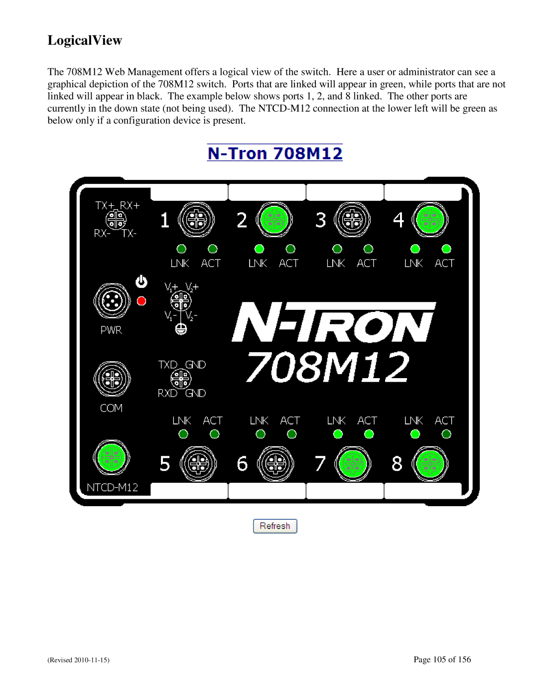 N-Tron 708M12 user manual LogicalView 