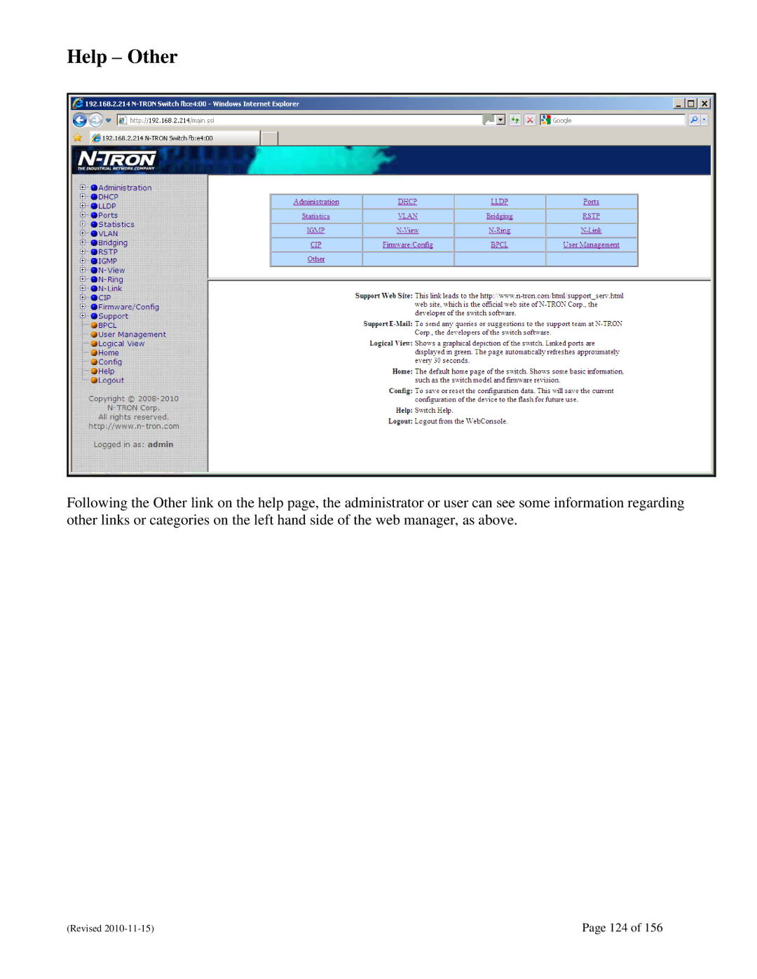 N-Tron 708M12 user manual Help Other 