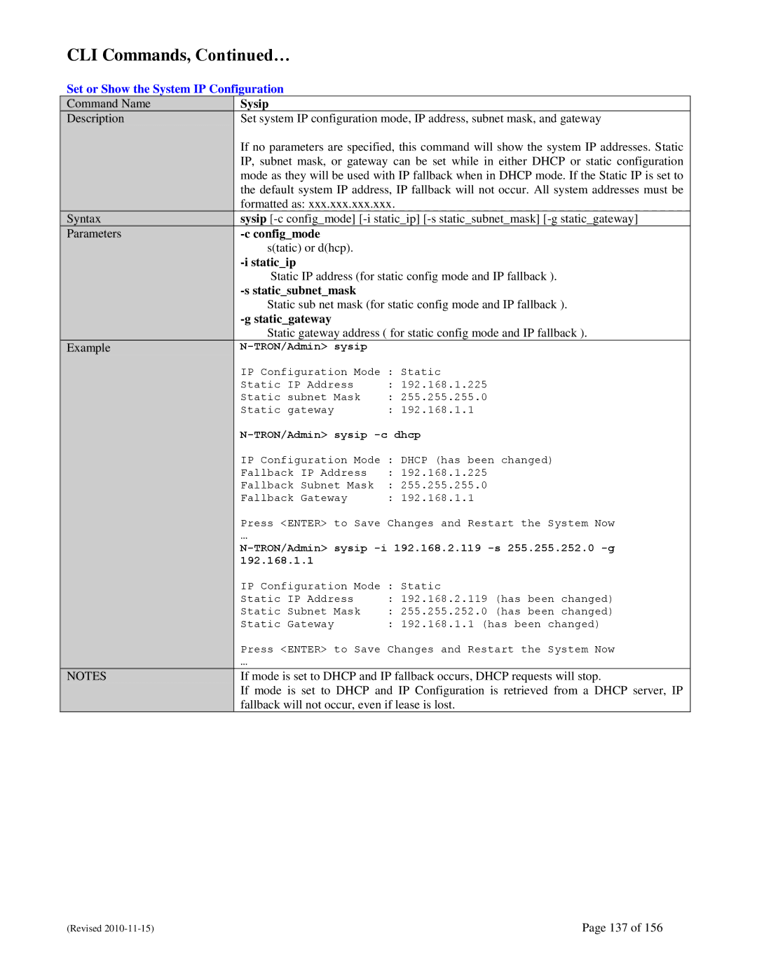 N-Tron 708M12 user manual Set or Show the System IP Configuration 