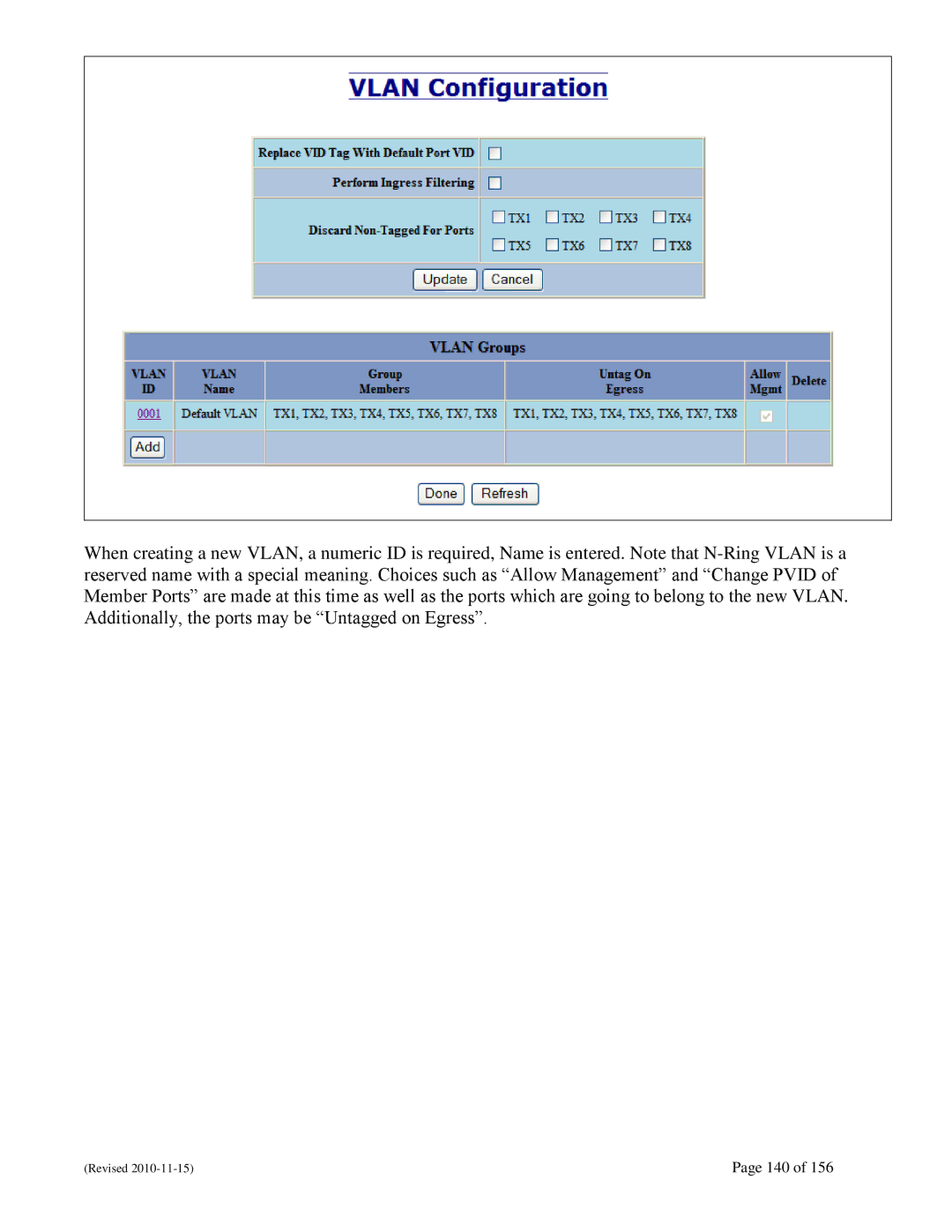 N-Tron 708M12 user manual 140 