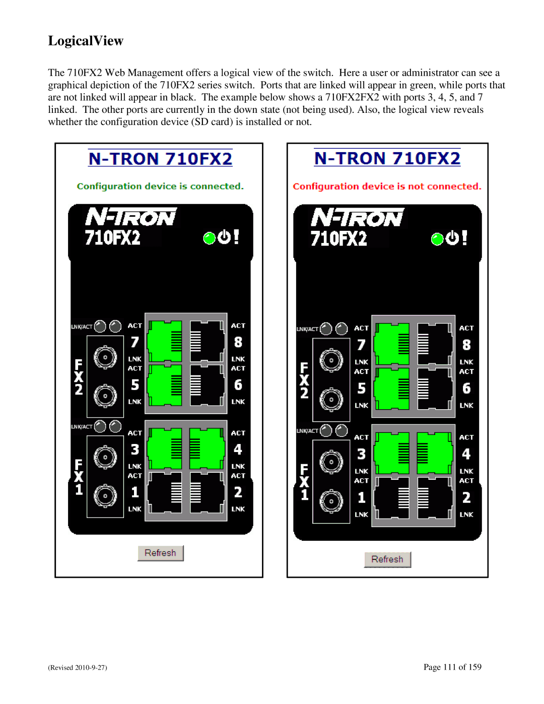 N-Tron 710FX2 user manual LogicalView 