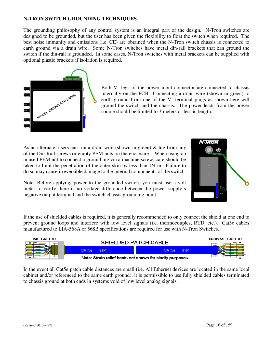 N-Tron 710FX2 user manual Tron Switch Grounding Techniques 