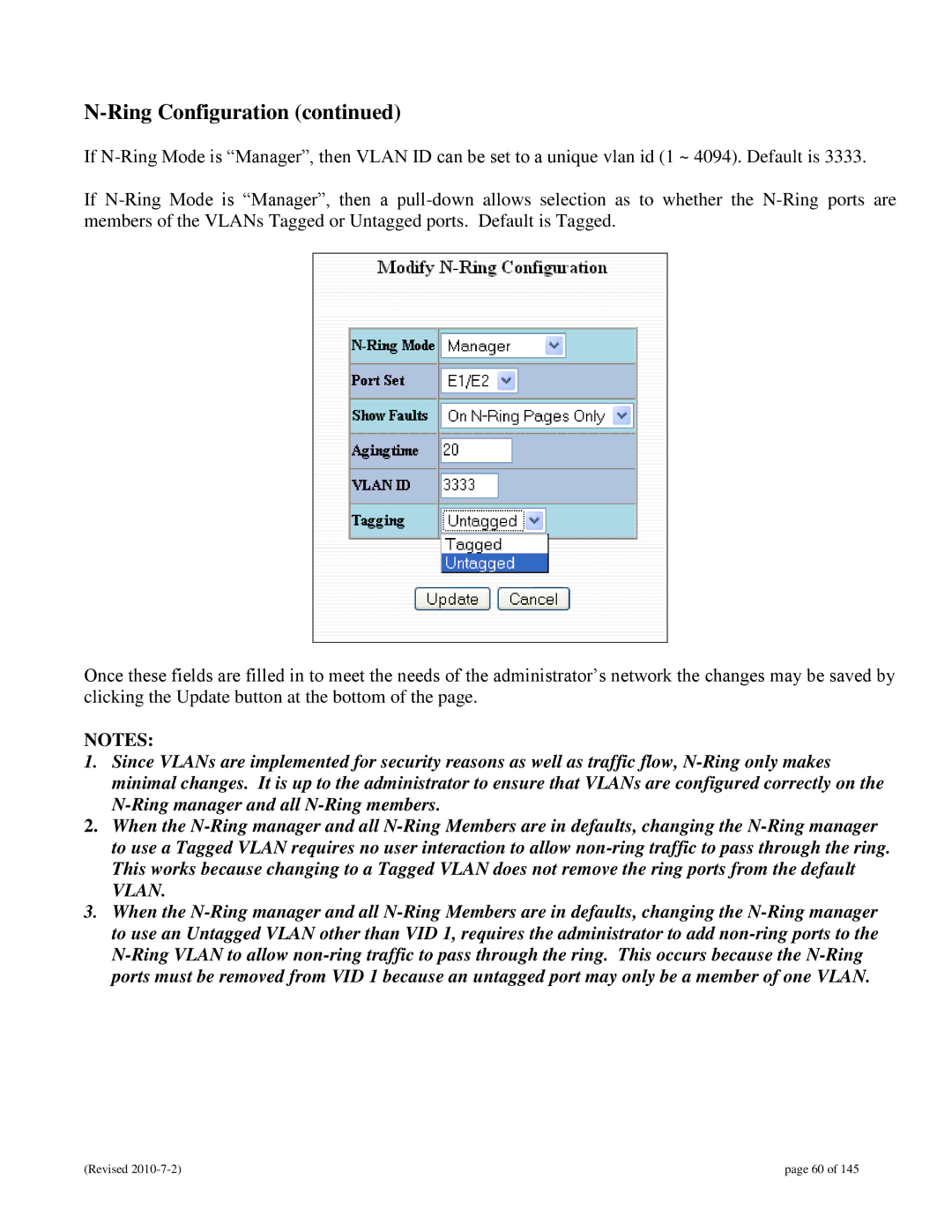 N-Tron 9000 user manual Ring Configuration 