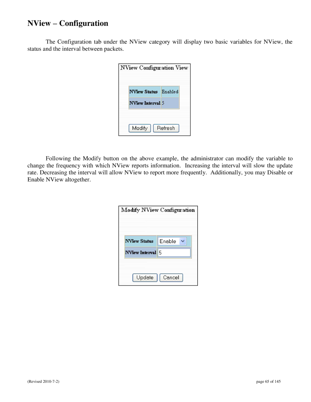 N-Tron 9000 user manual NView Configuration 