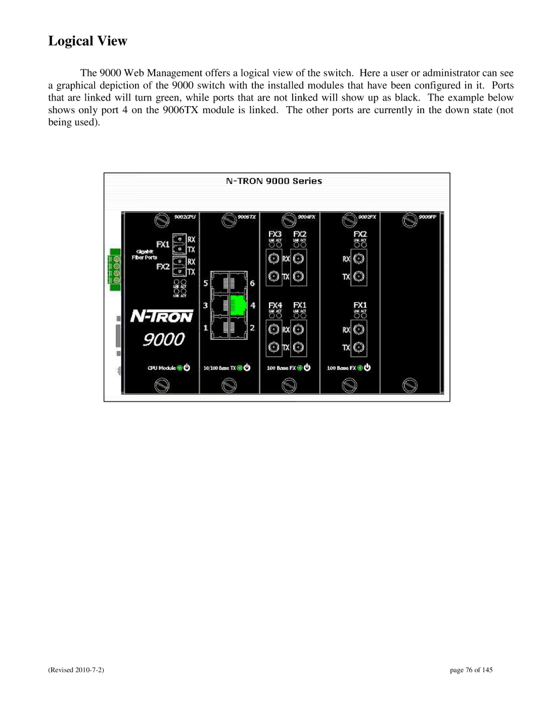 N-Tron 9000 user manual Logical View 