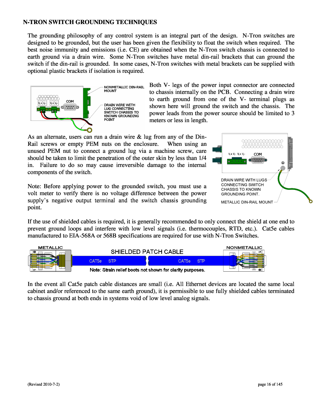 N-Tron 9000 user manual N-Tron Switch Grounding Techniques, page 16 of 