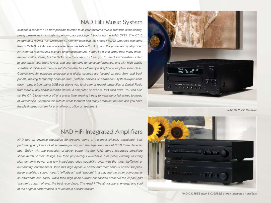 NAD 3020 manual NAD HiFi Music System, NAD HiFi Integrated Amplifiers 