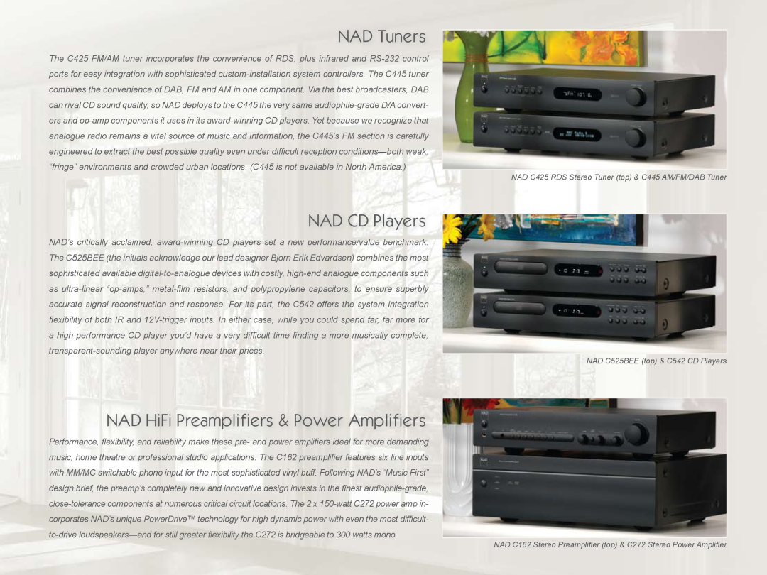 NAD 3020 manual NAD Tuners, NAD CD Players, NAD HiFi Preamplifiers & Power Amplifiers 