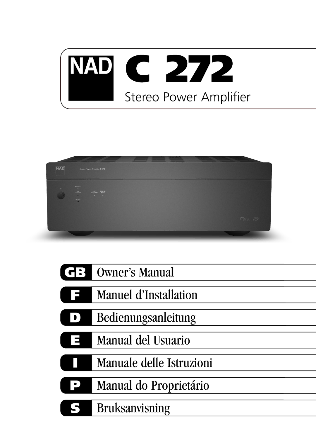 NAD C 272 owner manual 