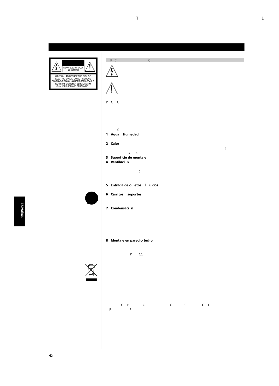 NAD C 352 owner manual Instrucciones DE Seguridad Importantes, Expiación DE Simbolos Graficos, Precauciones, Instalacion 