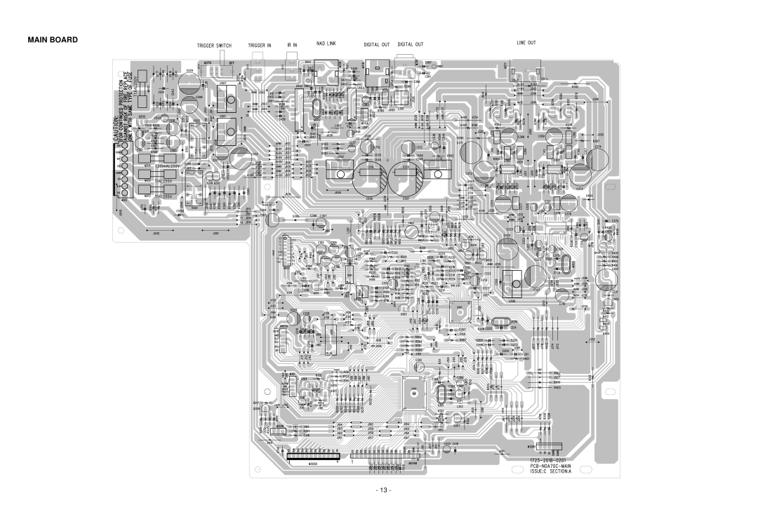 NAD C 542 service manual Main Board 