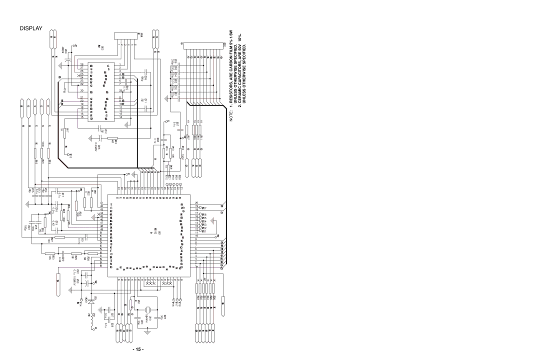 NAD C 542 service manual Display, GND1 