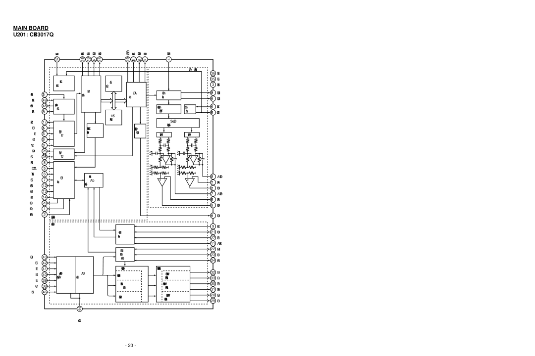 NAD C 542 service manual U201 CXD3017Q 