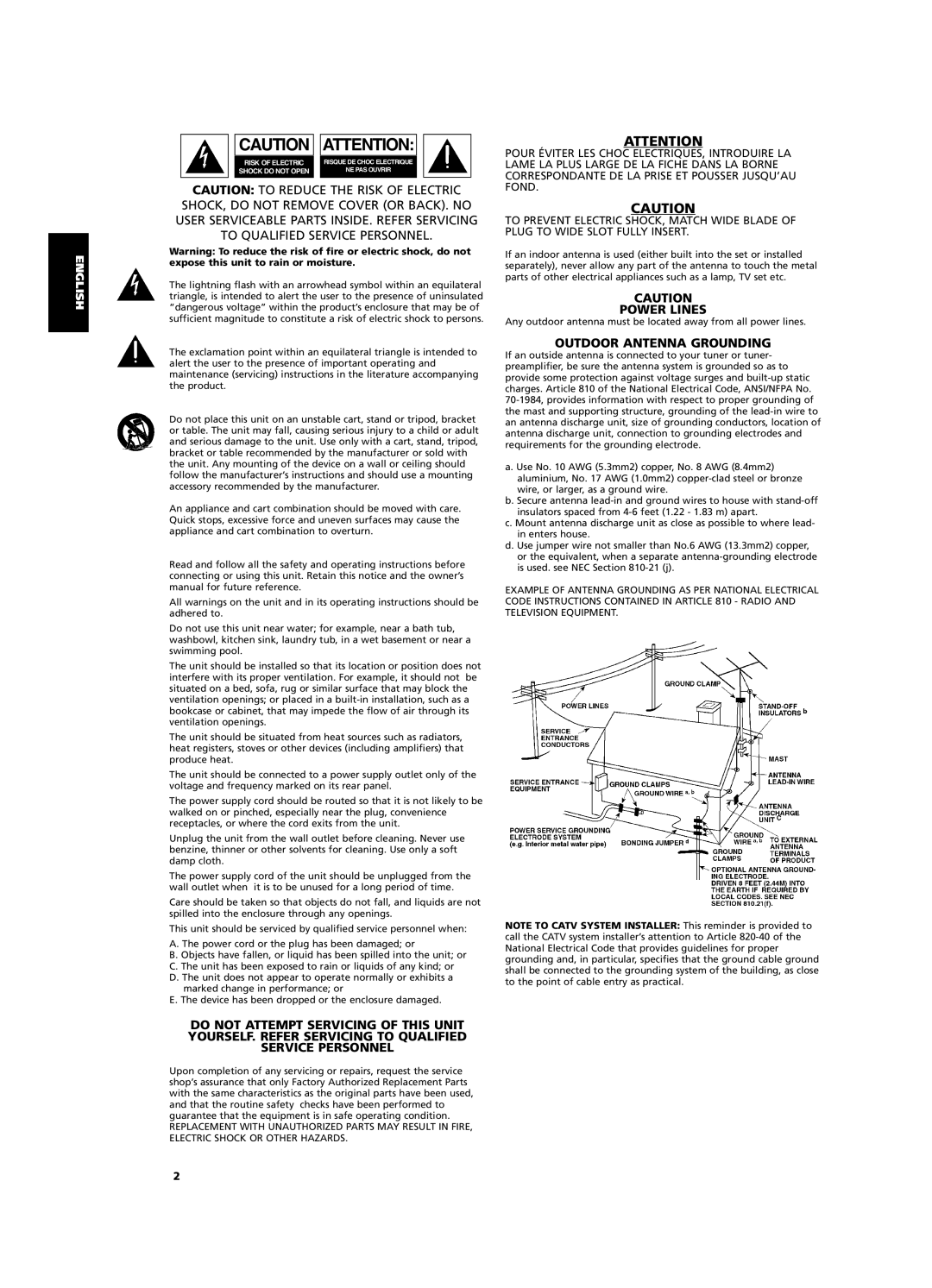 NAD C320BEE owner manual Power Lines 