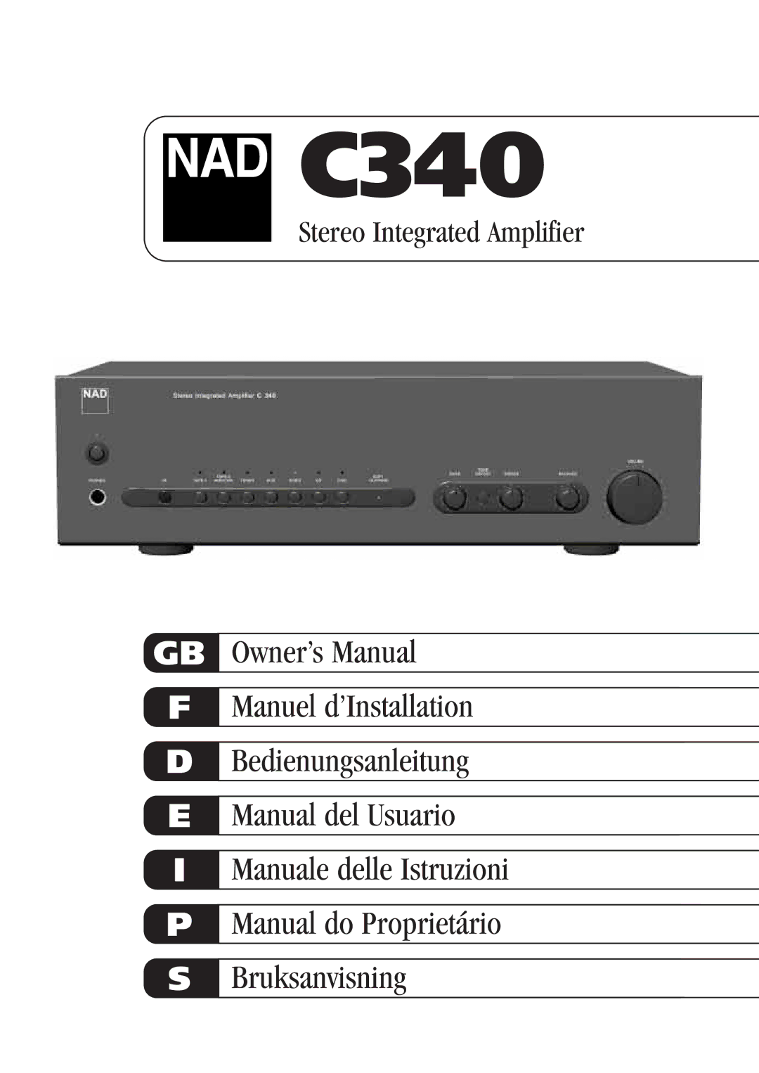 NAD C340 owner manual 