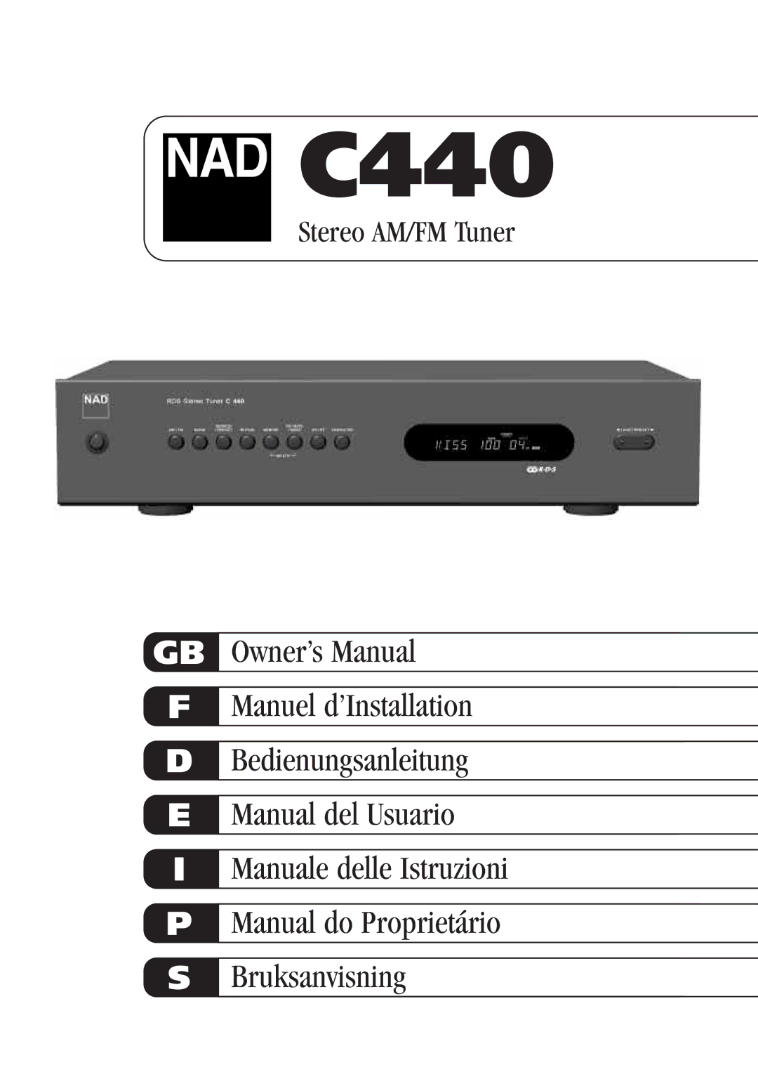 NAD C440 owner manual 