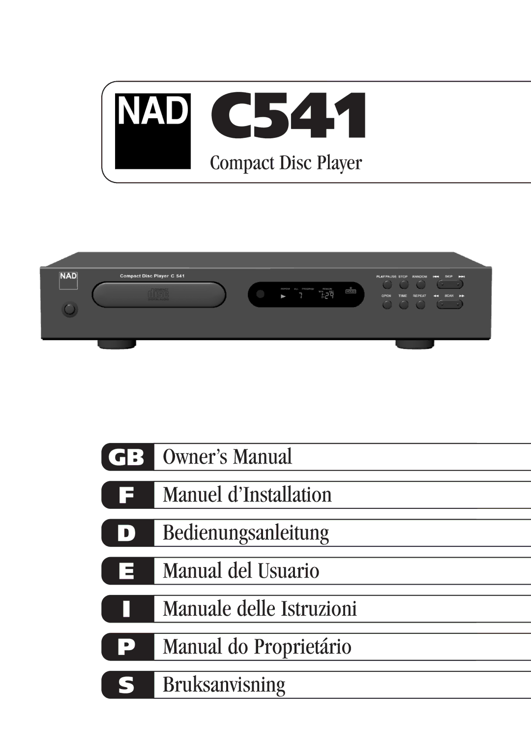 NAD C541 owner manual 