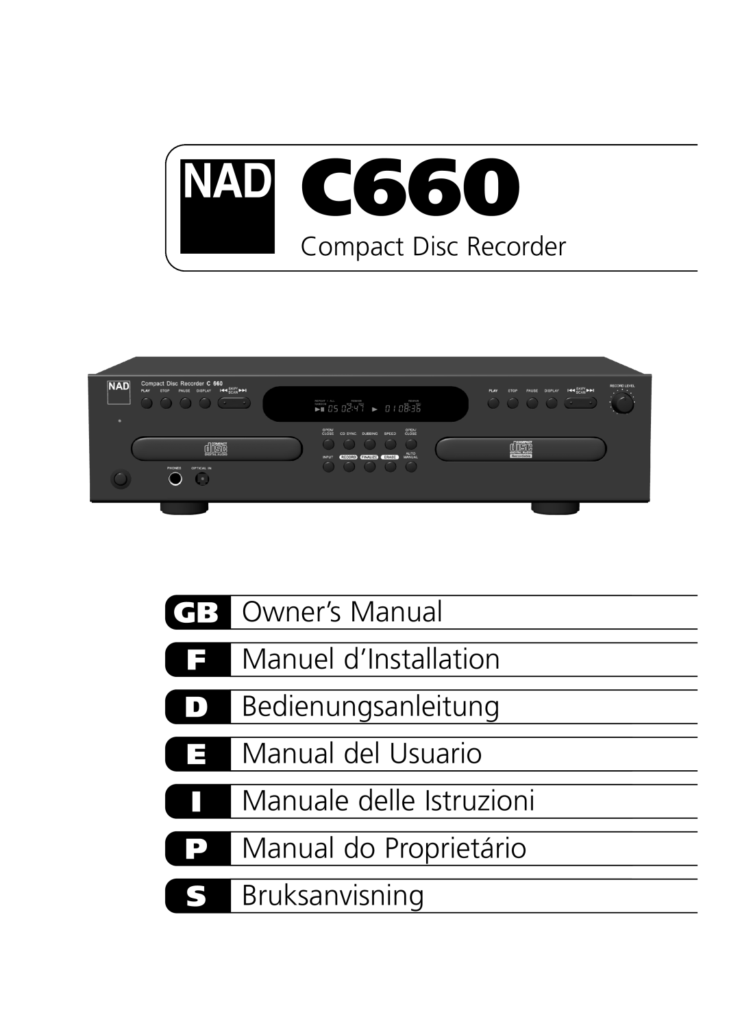 NAD C660 owner manual 