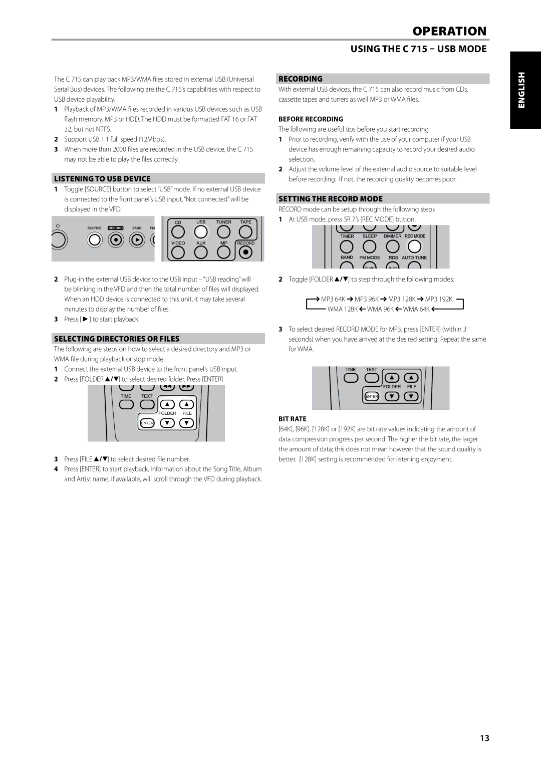 NAD C715 DAB owner manual English Français, Español Italiano Svenska Nederlands Deutsch Русский 