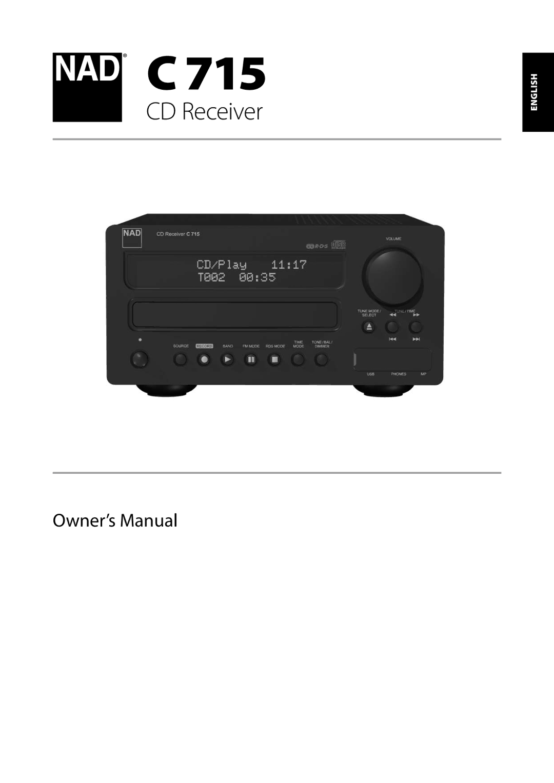 NAD C715 owner manual 