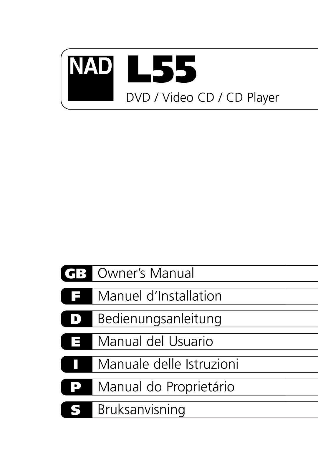 NAD L55 owner manual 