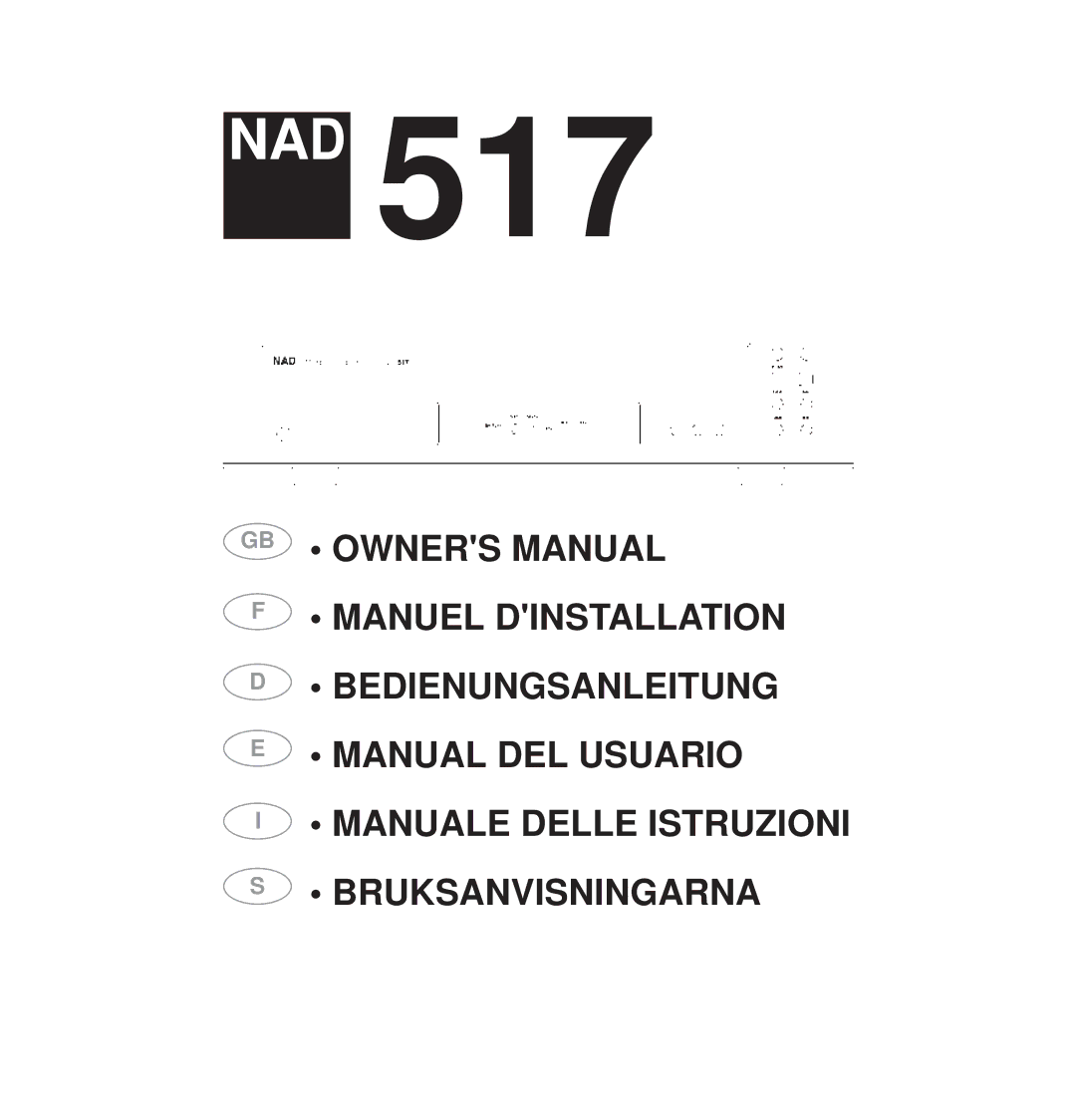 NAD NAD 517 owner manual Nad 