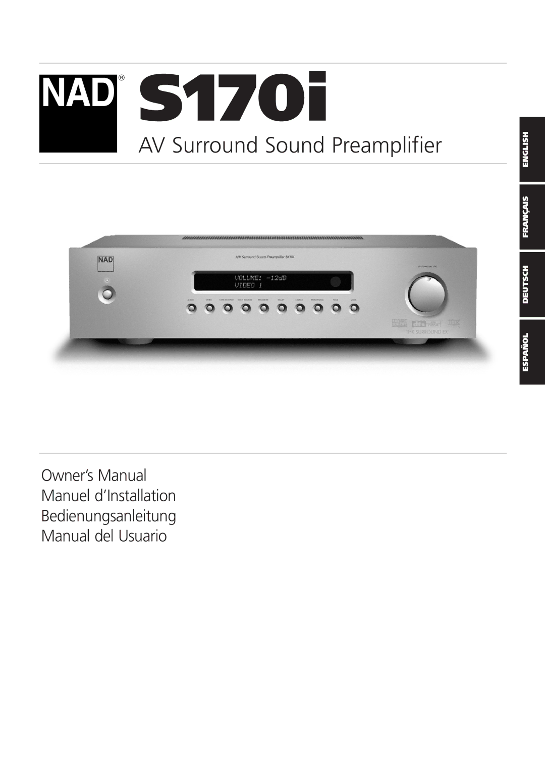 NAD S170iAV owner manual 