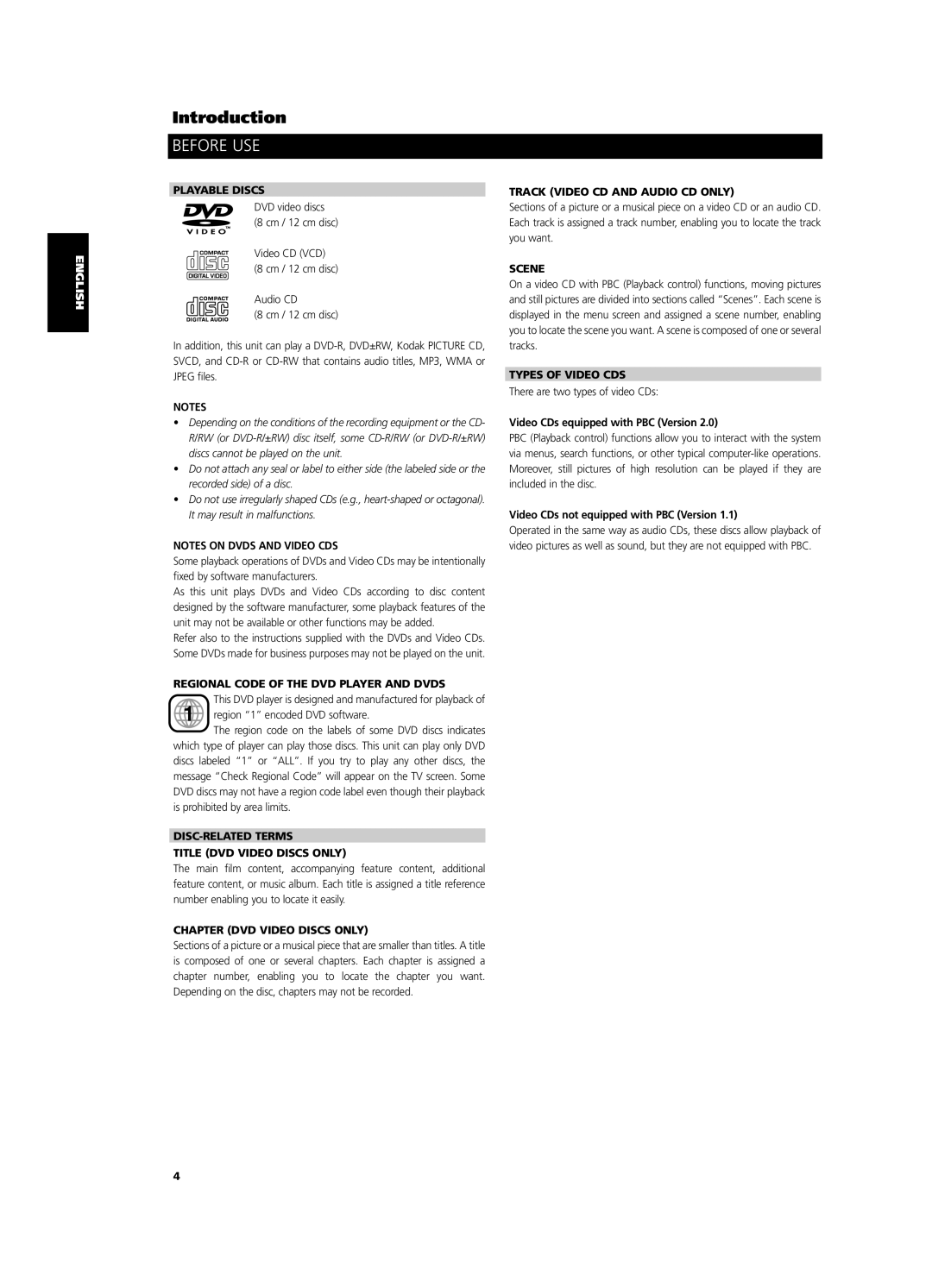 NAD T 513 owner manual Before USE 