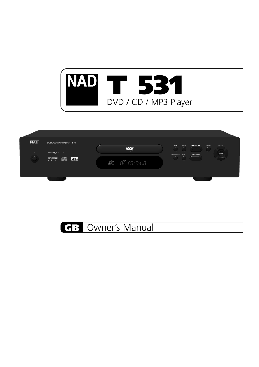 NAD T 531 owner manual 