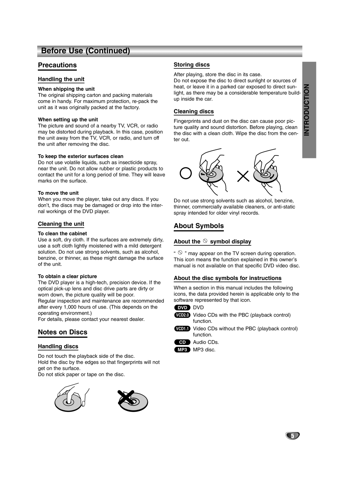 NAD T 572 owner manual Precautions, About Symbols 