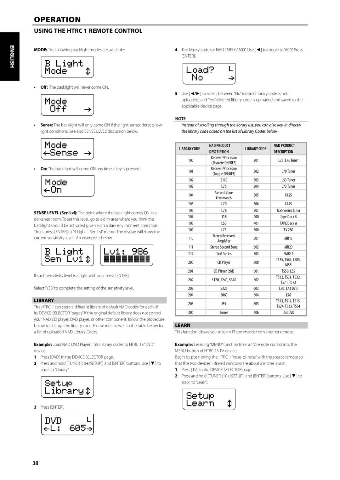 NAD T175 owner manual Français Español Italiano Deutsch Nederlands Svenska, Library, Learn, NAD Product, Description 